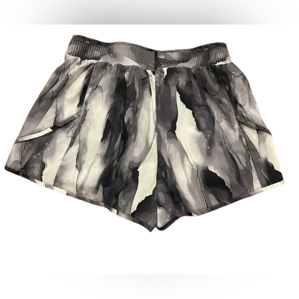 CALIA by Carrie Underwood split side athletic shorts Black White Marble Size XS